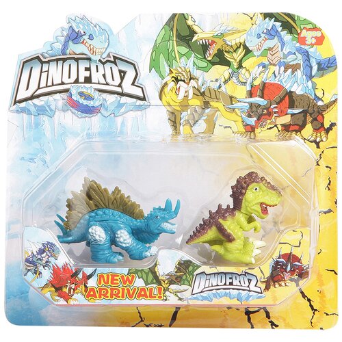 Набор динозавров 2 шт., Dinofroz, 6 видов, CRD 13х14 см., арт. 61499