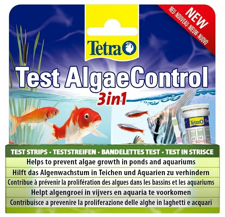 Тест TETRA Test AlgaeControl 3in1 полоски PO4/NO3/KH для пресной воды 25шт. - фотография № 3