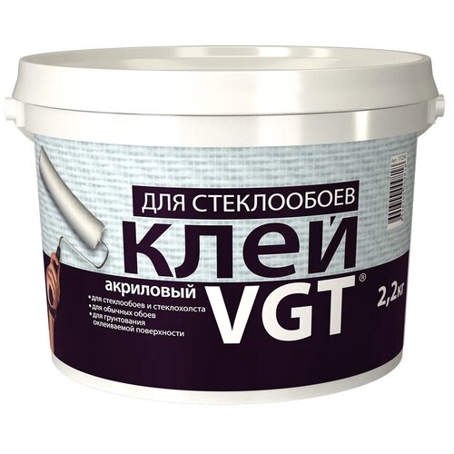 Клей для стеклообоев VGT (2,2кг) клей для стеклообоев exsell