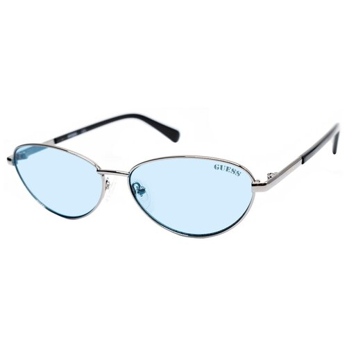 фото Солнцезащитные очки guess, узкие, оправа: металл, с защитой от уф, для женщин, серебряный