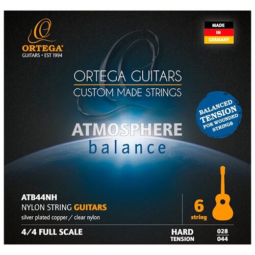 ATB44NH Atmosphere Balance Комплект струн для классической гитары, сильное натяжение, Ortega