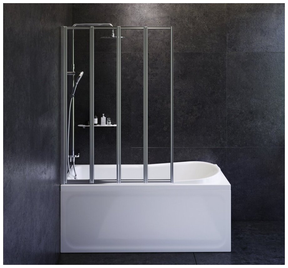 Комплект акриловой ванны со шторкой и душевой системой AM.PM - фото №6