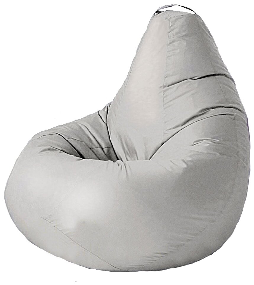 MyPuff кресло-мешок Груша, размер XХХXL-Комфорт, оксфорд, серебристо-серый - фотография № 1