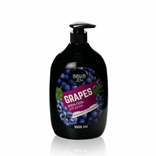 Крем - гель для душа Aqua Joy  Grapes  1000мл