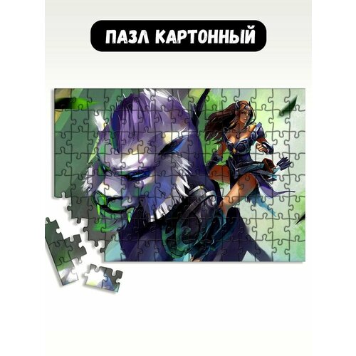 Пазл картонный 29x20 см игры дота 2 - 18203