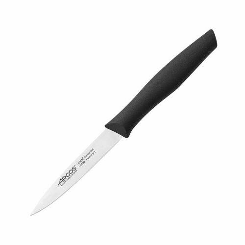 Нож для чистки овощей и фруктов "Нова", сталь нерж, полипроп, длина 21/100мм, черный, металлич.
