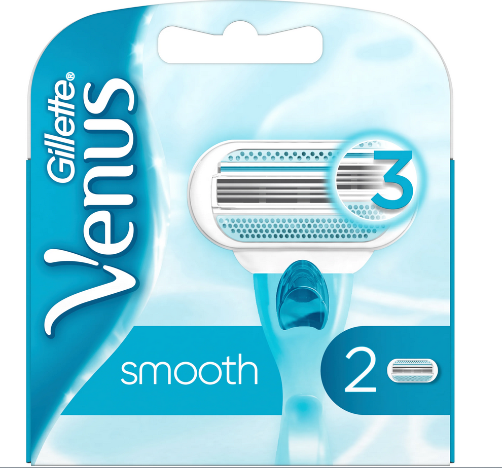 Venus Сменные кассеты для бритвы Venus Smooth, 2 шт.