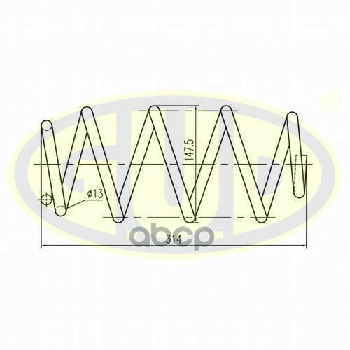 Пружина Передн Seat Leon Ii 05-10/Altea Xl 06-13/Vw Golf V 03-08 G.U.D арт. GCS004262