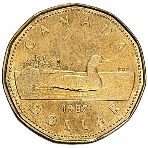Канада 1 доллар 1987 г. канада 1 доллар 1967 г вид 2