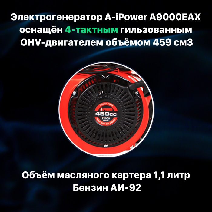 Генератор бензиновый A-iPower A9000EAX 20121 - фото №7