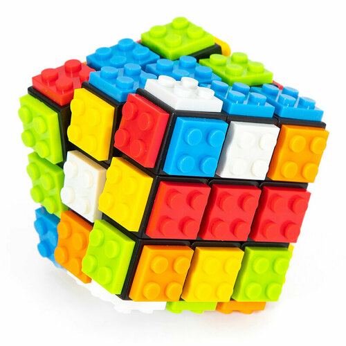 головоломка rubiks кубик рубика сделай сам Головоломка FanXin 3x3 LEGO Building Blocks черный