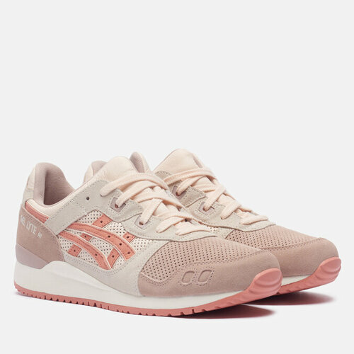 Кроссовки ASICS, натуральная замша, размер 40, розовый