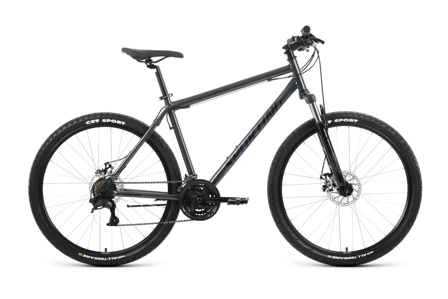 Горный велосипед Forward Sporting 27.5 2.2 D, год 2022, цвет Серебристый-Черный, ростовка 17