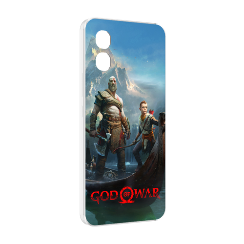 Чехол MyPads God Of War Кратос Атрей для Honor X5 задняя-панель-накладка-бампер