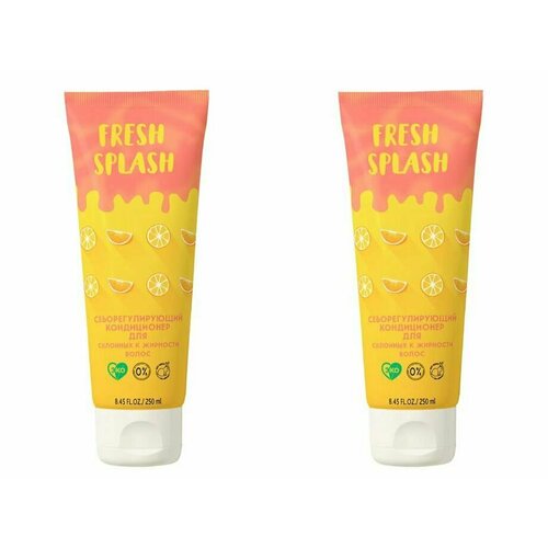 Себорегулирующий кондиционер, Bio world, Fresh Splash, для склонных к жирности волос, 250 мл, 2 шт