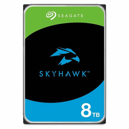 Жесткий диск 3.5 8Tb Seagate SkyHawk ST8000VX010, 7200rpm 256Mb SATA3 жесткий диск fujitsu s26361 f3814 l500 500gb 7200 sataiii 3 5 hdd