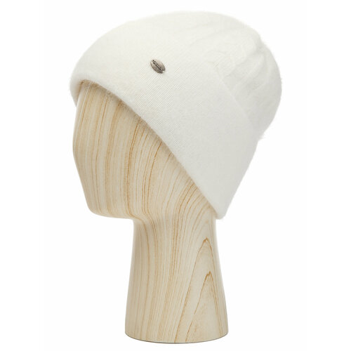 фото Шапка бини labbra зимняя, ангора, подкладка, размер 57, белый
