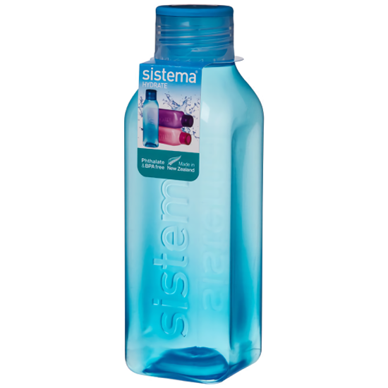 Бутылка Sistema квадратная 725мл синий (880)