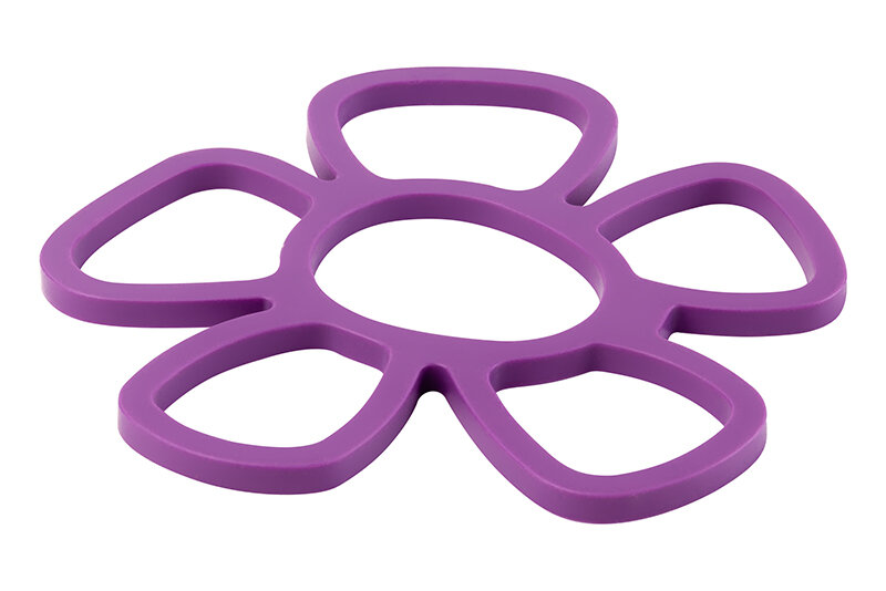 фото Подставка под горячее 16,5х16,5х0,7 см Elan Gallery Цветок Фиолетовый