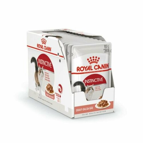 Royal Canin Упаковка 28шт. Кусочки в соусе для кошек: 1-7 лет (Instinctive), 85г*28 2.5 кг