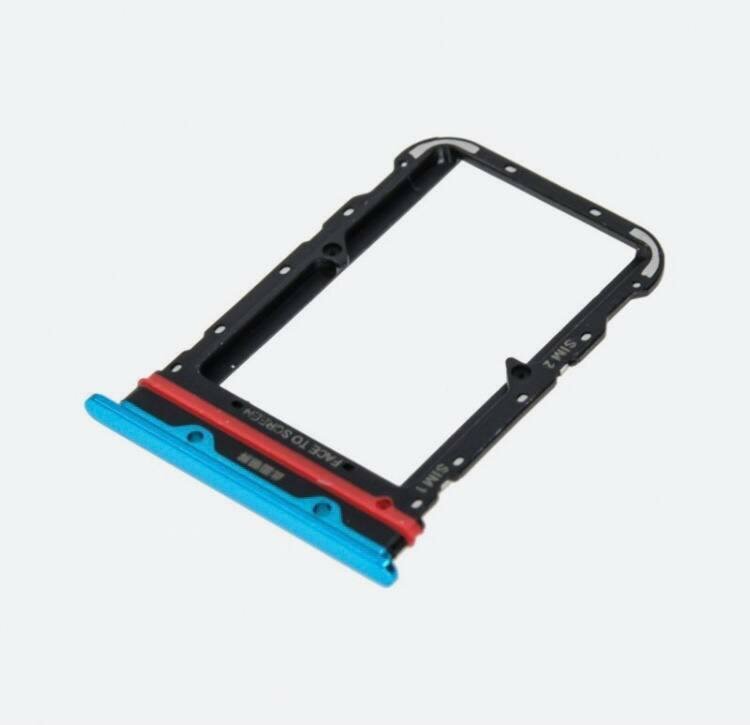 Держатель (лоток) SIM карты для Xiaomi Mi Note 10 зелёный — фото 5