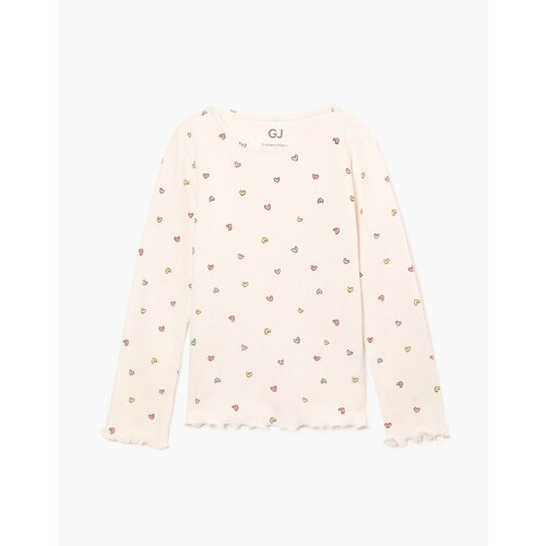 фото Лонгслив gloria jeans, размер 7-8л/128 (32), белый