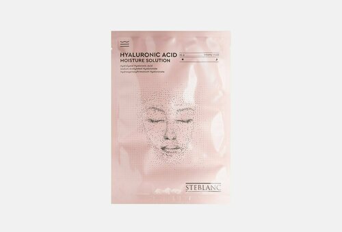 Тканевая маска для лица увлажняющая с гиалуроновой кислотой hyaluronic acid moisture solution creamy sheet mask