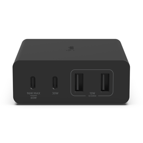 Зарядное устройство Belkin BoostCharge Pro 4-Port GaN Charger 108W (WCH010VFBK)