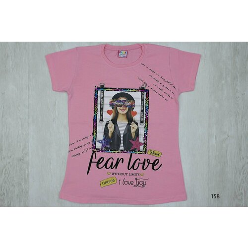 фото Футболка basak, размер 152, розовый