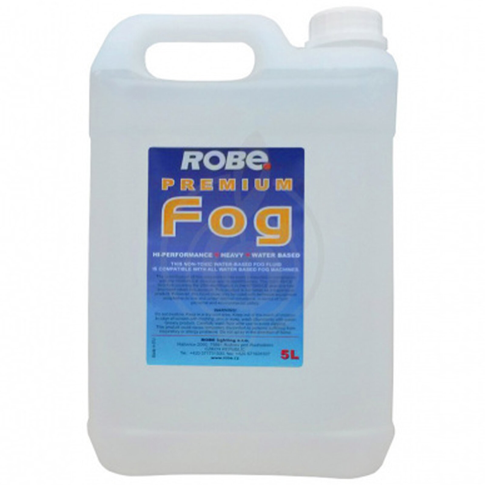 ROBE Premium FOG 5 литров для дым машины создает очень плотный дым длительного рассеивания, плотный дым длительного рассеивания