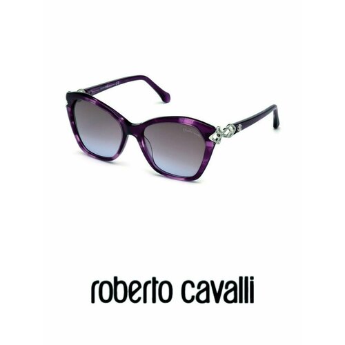 Солнцезащитные очки Roberto Cavalli, фиолетовый солнцезащитные очки roberto cavalli золотой