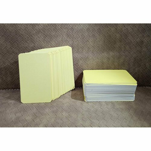 Карточки для записи иностранных слов 8,7х5,2 см, 200 шт, желтые