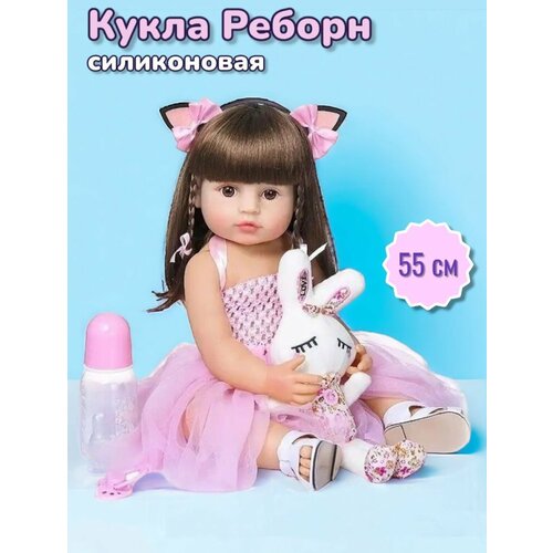 фото Кукла реборн, reborn, силиконовая 55см