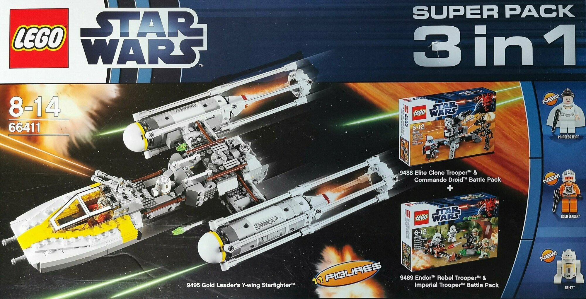 Конструктор LEGO Star Wars 66411 Super Pack 3 в1 (входят наборы 9489, 9488 и 9495)