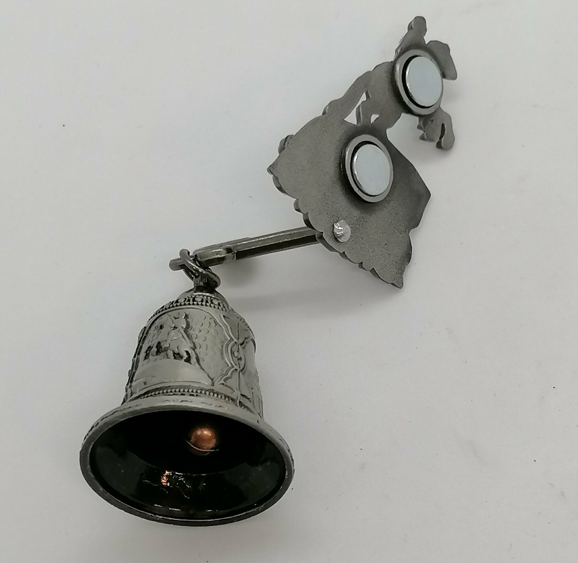 Магнит-колокольчик "медный всадник" , Серебро — фото 1