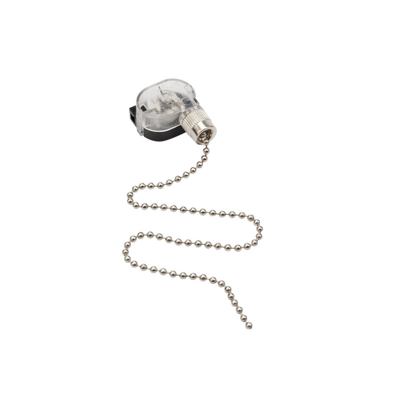 Выключатель/сонетка REXANT "Silver" для настенного светильника/бра с хромированной цепочкой, 27 см