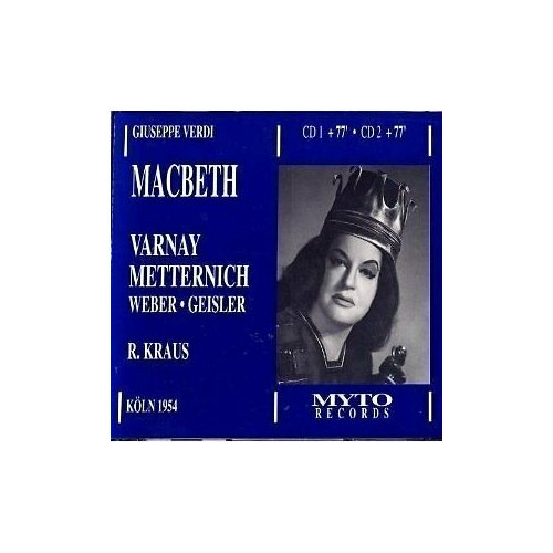 AUDIO CD Verdi: Macbeth (Varnay). 2 CD verdi macbeth renato bruson robert lloyd renata scotto roayl opera house covent garden riccardo muti