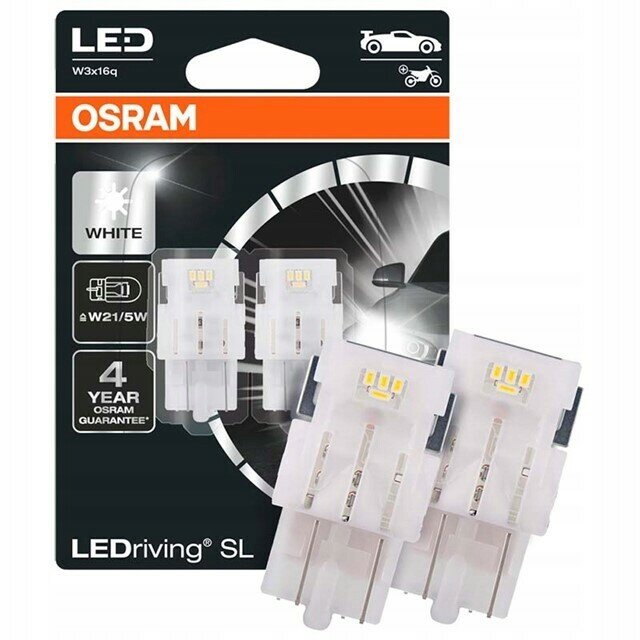 Лампа автомобильная светодиодная OSRAM LEDriving SL 7515DYP-02B W21W/5W 12V 1.9W YELLOW W3x16q 2500K 2 шт.