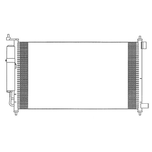 SAKURA Automotive 53419810 (53419810) радиатор кондиционера Nissan (Ниссан) tIIda 1.6 2007 - 2012 Nissan (Ниссан) juke