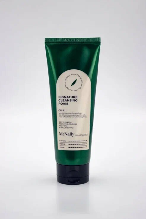 MCNALLY Пенка для умывания с экстрактом центелы SIGNATURE CLEANSING FOAM CICA, 150 МЛ