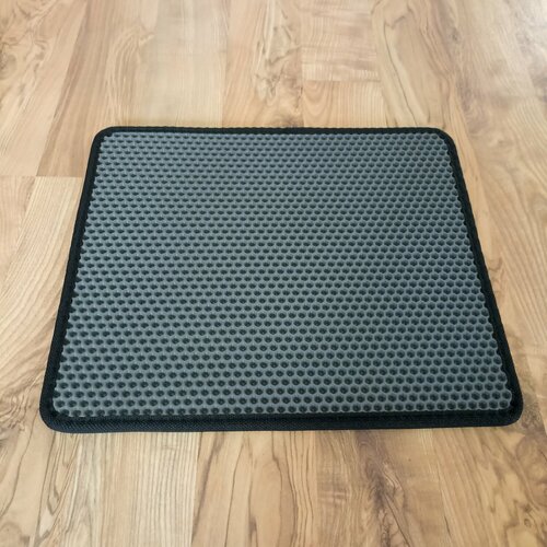 Универсальный коврик EVA для дома серая сота 34х40 см