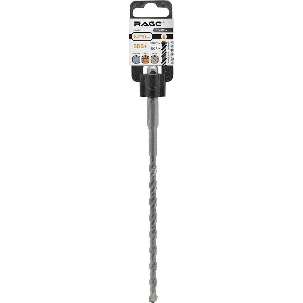 бур SDS-plus VIRA 8x210мм - фото №15