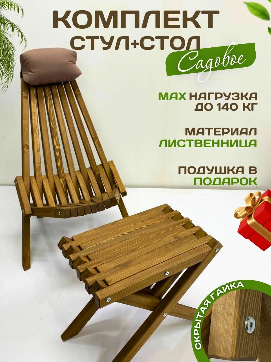 Садовое кресло и стул кентукки комплект