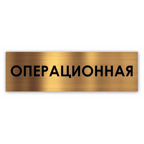 Операционная табличка на дверь Standart 250*75*1,5 мм. Золото адвокат табличка на дверь standart 250 75 1 5 мм золото