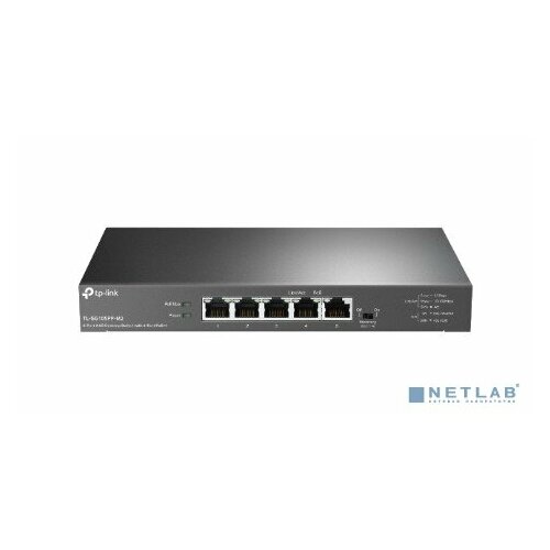 TP-Link SMB Сетевое оборудование TP-Link TL-SG105PP-M2 Настольный коммутатор с 5 портами 25 Гбитс 4 порта PoE 25078₽