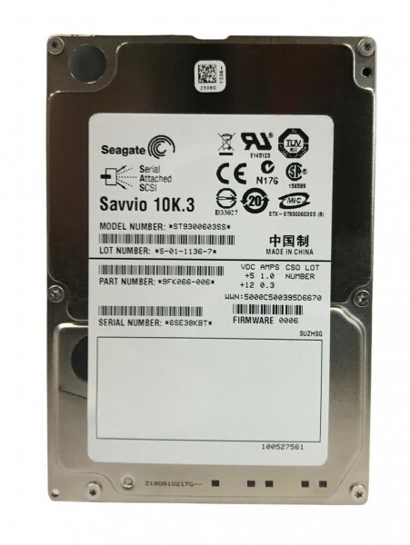 Жесткий диск Seagate 9FK066 300Gb SAS 2,5" HDD