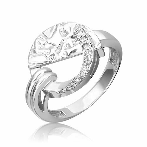 platina jewelry золотое кольцо с фианитами 01 4988 00 404 1110 48 Кольцо PLATINA, серебро, 925 проба, родирование, фианит, размер 16, серебряный