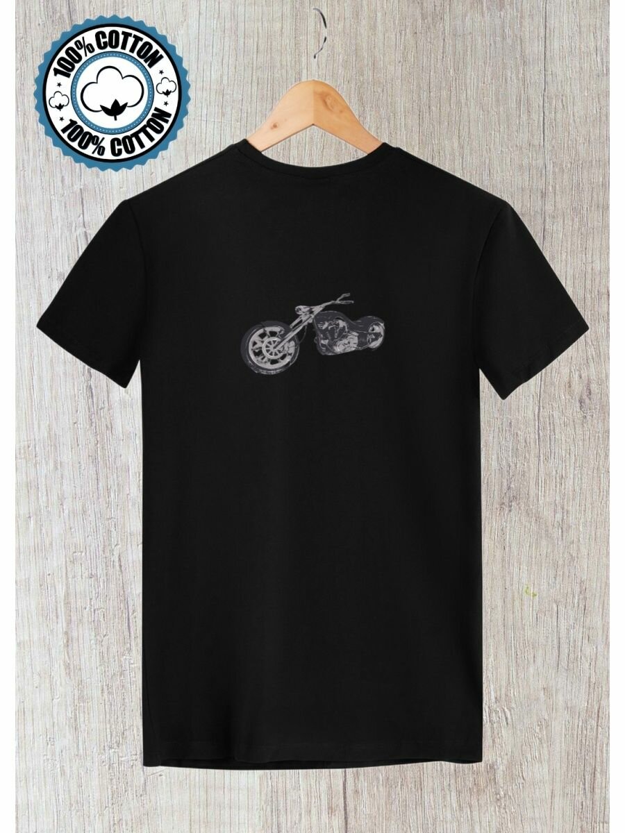 Футболка мотоцикл байкеры rock style