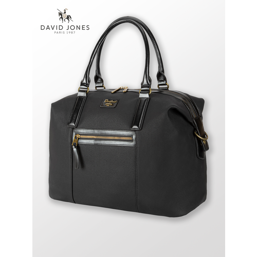 Сумка дорожная DAVID JONES, 47х35х27 см, черный сумка дорожная david jones 5310 black