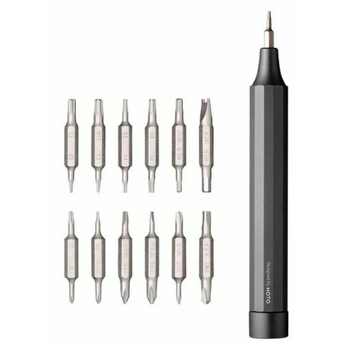 Отвертка электрическая Xiaomi Hoto Precision Screwdriver Kit 24 in 1 (QWLSD004) черная электрическая отвертка с набором бит xiaomi mijia electric precision screwdriver kit 24 в 1